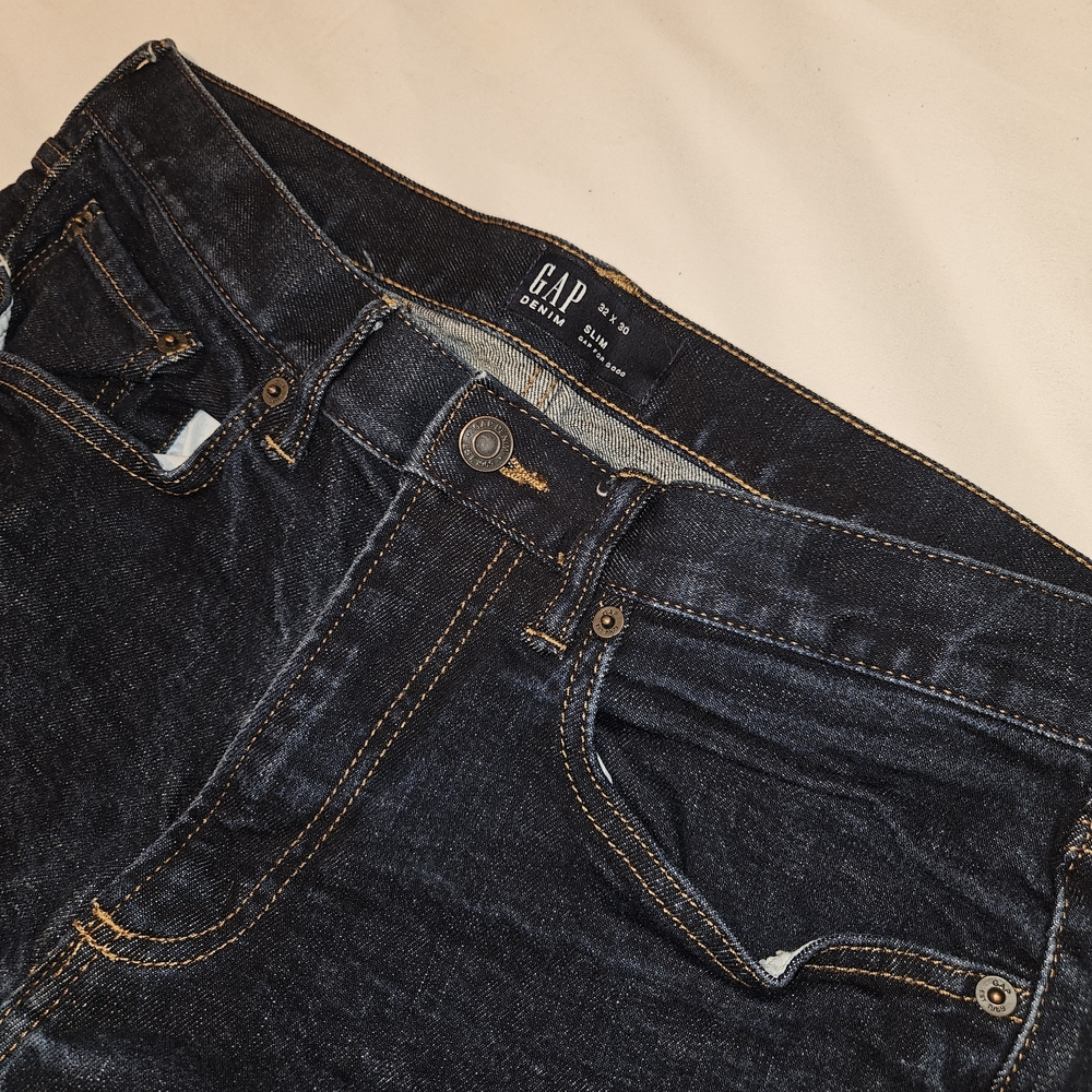 GAP Men's Dark Denim Slim Jeans